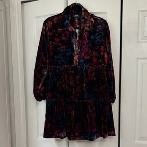 Anthropologie Maeve Bettina velvet dress